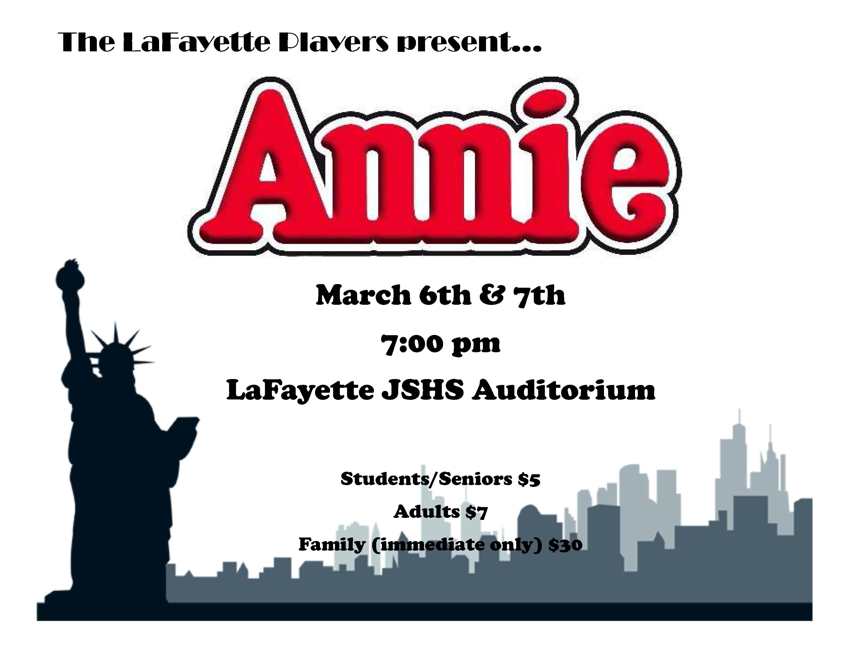 click to view "annie" flyer